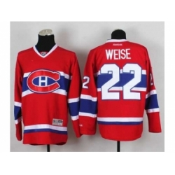 NHL Jerseys Montreal Canadiens #22 Weise red[weise]