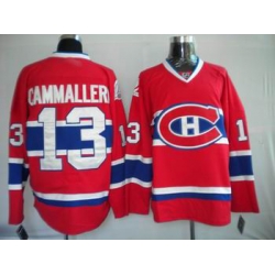 hockey Montreal Canadiens #13 Michael Cammalleri Stitched Replithentic Red Jersey