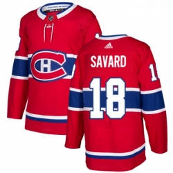 Youth Adidas Montreal Canadiens 18 Serge Savard Premier Red Home NHL Jersey 