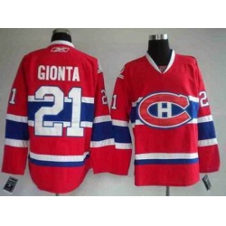 Youth Hockey Montreal Canadiens #21 Brian Gionta Red Jersey