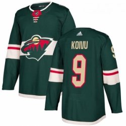 Youth Adidas Minnesota Wild 9 Mikko Koivu Authentic Green Home NHL Jersey 