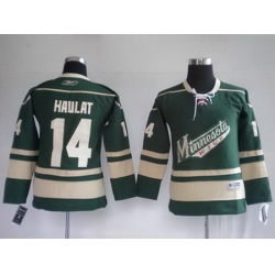 Youth Minnesota Wild 14 HAVLAT GREEND kids Jerseys