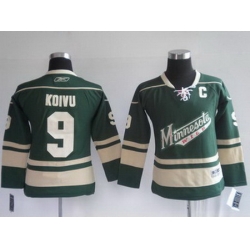 Youth Minnesota Wild 9 KOIVU greed kids Jerseys