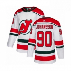 Mens Adidas New Jersey Devils 90 Marcus Johansson Premier White Alternate NHL Jersey 