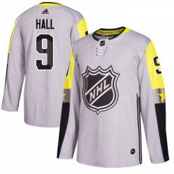 Youth Adidas New Jersey Devils 9 Taylor Hall Authentic Gray 2018 All Star Metro Division NHL Jersey 