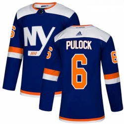 Youth Adidas New York Islanders 6 Ryan Pulock Premier Blue Alternate NHL Jersey 