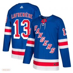 Men New York Rangers Alexis Lafreniere #13 adidas Blue Home Player Jersey