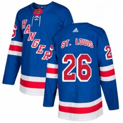 Mens Adidas New York Rangers 26 Martin St Louis Premier Royal Blue Home NHL Jersey 