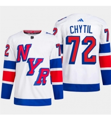 Men's New York Rangers #72 Filip Chytil White 2024 Stadium Series Stitched Jersey