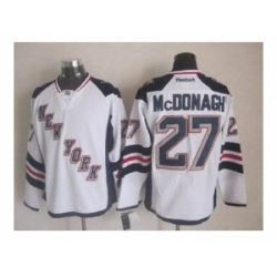 NHL Jerseys New York Rangers #27 Mcdonagh white[2014 new stadium]