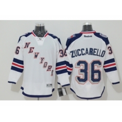 NHL New York Rangers #36 Mats Zuccarello White Jerseys(2014 Stadium Series)