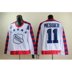 New York Rangers #11 Mark Messier all star 75th Anniversary white CCM Jersey