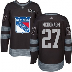 Rangers #27 Ryan McDonagh Black 1917 2017 100th Anniversary Stitched NHL Jersey