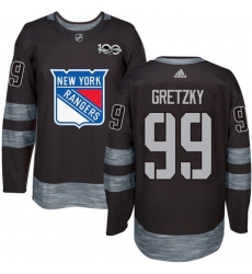 Rangers #99 Wayne Gretzky Black 1917 2017 100th Anniversary Stitched NHL Jersey