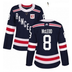 Womens Adidas New York Rangers 8 Cody McLeod Authentic Navy Blue 2018 Winter Classic NHL Jersey 