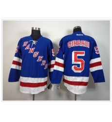 youth New York Rangers #5 Daniel Girardi Blue Home NHL Jersey