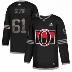 Men's Adidas Ottawa Senators #61 Mark Stone Black 1 Authentic Classic Stitched NHL Jersey