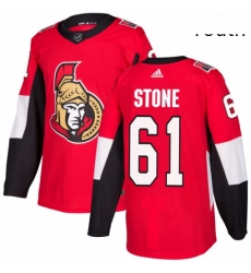 Youth Adidas Ottawa Senators 61 Mark Stone Premier Red Home NHL Jersey 