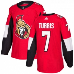 Youth Adidas Ottawa Senators 7 Kyle Turris Authentic Red Home NHL Jersey 