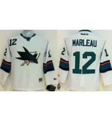 San Jose Sharks 12 Patrick Marleau White NHL Hockey Jersey New Style