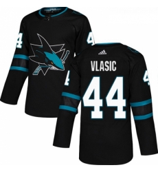 Youth Adidas San Jose Sharks 44 Marc Edouard Vlasic Premier Black Alternate NHL Jersey 