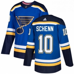 Mens Adidas St Louis Blues 10 Brayden Schenn Premier Royal Blue Home NHL Jersey 