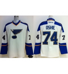 St.Louis Blues 74 TJ Oshie White NHL Jerseys