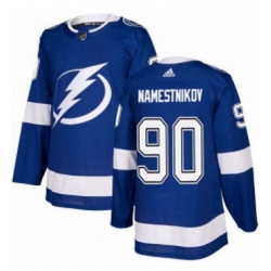 Mens Adidas Tampa Bay Lightning 90 Vladislav Namestnikov Premier Royal Blue Home NHL Jersey 