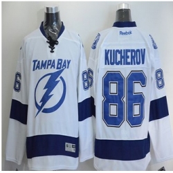 Tampa Bay Lightning #86 Nikita Kucherov White Stitched NHL Jersey