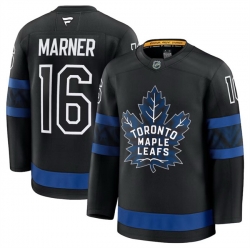 Men Toronto Maple Leafs Active Player Custom Black 2024 25 Alternate Stitched Hockey Jersey