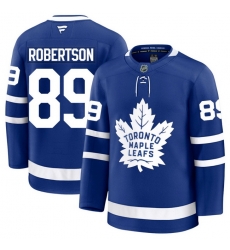Men Toronto Maple Leafs Nicholas Robertson 89 Fanatics Home Blue Premium Stitched Hockey Jersey Men Toronto Maple Leafs Nicholas Robertson 89 Fanatics Home Blue Premium Stitched Hockey Jersey