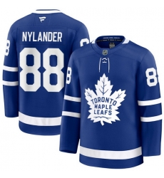 Men Toronto Maple Leafs William Nylander 88 Fanatics Home Blue Premium Stitched Hockey Jersey
