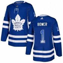 Mens Adidas Toronto Maple Leafs 7 Lanny McDonald Authentic Blue Drift Fashion NHL Jersey 