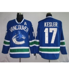 Hockey Jerseys Vancouver Canucks 17 KESLER blue