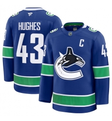 Men Vancouver Canucks Active Player Custom Blue 2024 25 Home Stitched Hockey Jersey