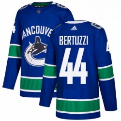 Youth Adidas Vancouver Canucks 44 Todd Bertuzzi Authentic Blue Home NHL Jersey 