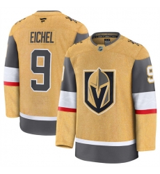 Men Vegas Golden Knights 9 Jack Eichel Gold 2024 25 Home Stitched Hockey Jersey