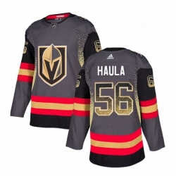 Mens Adidas Vegas Golden Knights 56 Erik Haula Authentic Black Drift Fashion NHL Jersey 