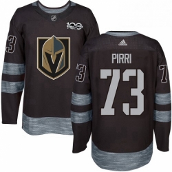 Mens Adidas Vegas Golden Knights 73 Brandon Pirri Authentic Black 1917 2017 100th Anniversary NHL Jersey 