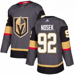 Mens Adidas Vegas Golden Knights 92 Tomas Nosek Authentic Gray Home NHL Jersey 