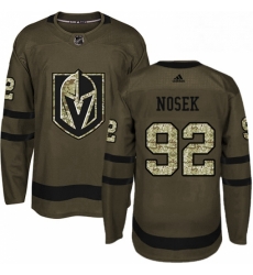 Mens Adidas Vegas Golden Knights 92 Tomas Nosek Authentic Green Salute to Service NHL Jersey 