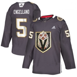 Vegas Golden Knights 5 Deryk Engelland Gray Dia De Los Muertos Adidas Jersey