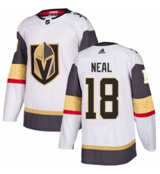 Womens Adidas Vegas Golden Knights 18 James Neal Authentic White Away NHL Jersey 