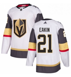 Womens Adidas Vegas Golden Knights 21 Cody Eakin Authentic White Away NHL Jersey 