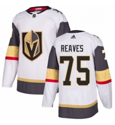 Youth Adidas Vegas Golden Knights 75 Ryan Reaves Authentic White Away NHL Jersey