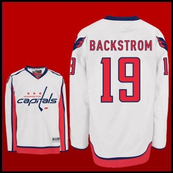 RBK hockey jerseys Washington Capitals #19 BACKSTROM WHITE