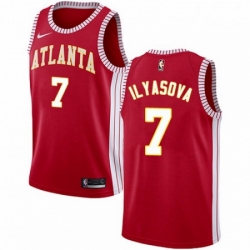 Mens Nike Atlanta Hawks 7 Ersan Ilyasova Authentic Red NBA Jersey Statement Edition 