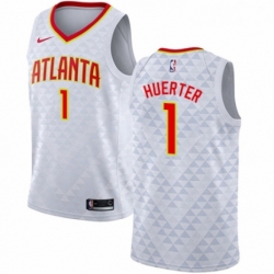 Womens Nike Atlanta Hawks 1 Kevin Huerter Swingman White NBA Jersey Association Edition 