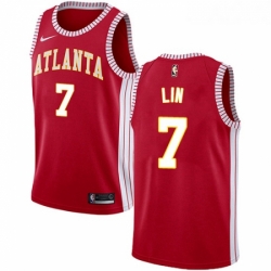 Youth Nike Atlanta Hawks 7 Jeremy Lin Swingman Red NBA Jersey Statement Edition 