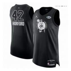 Mens Nike Jordan Boston Celtics 42 Al Horford Authentic Black 2018 All Star Game NBA Jersey